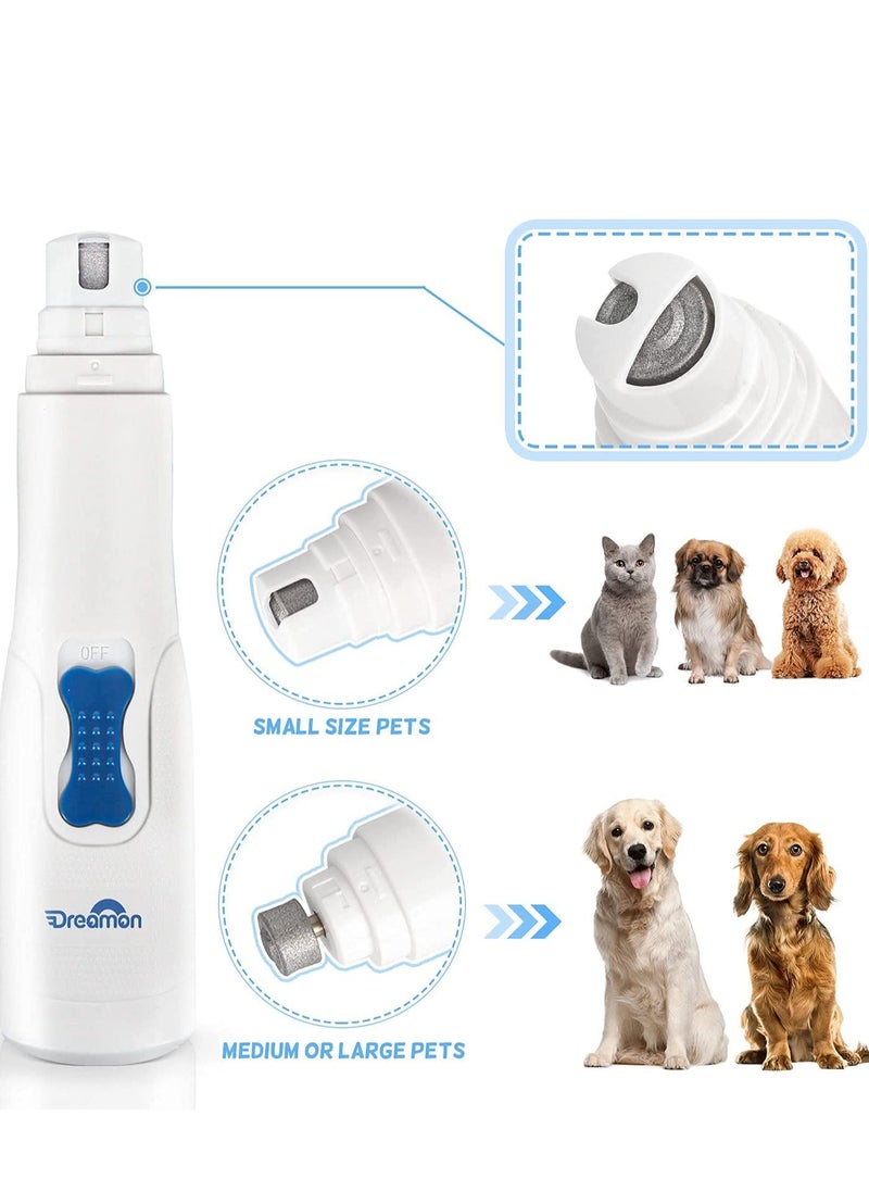 KASTWAVE Dog Electric Nail File Grinder Pet Nail Trimmer Low Noise Long Working Time for Small Medium Large Breed Dog and Cat  - Image 3