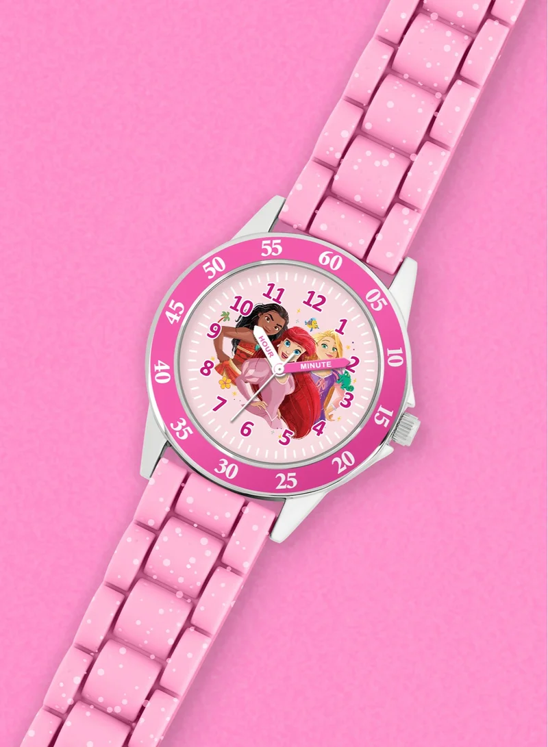 Disney Disney Princess Pink Time Teacher Analogue Watch - PN4660