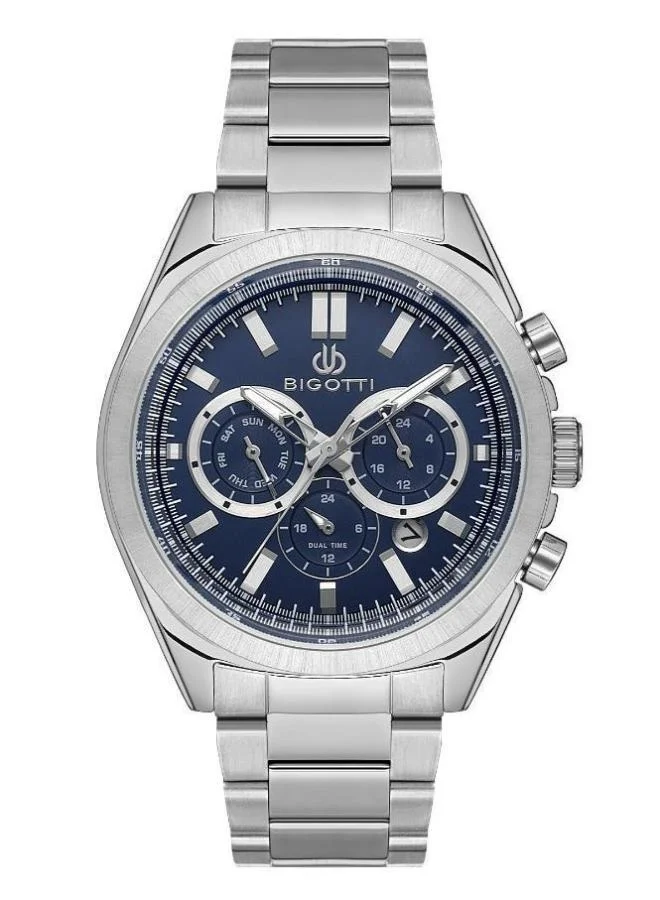 BIGOTTI Bigotti - Quotidiano Men Watch | Stainless SteelBrass Case | Analog | Round Dial | Mineral Glass | Japanese Quartz | Water Resistant 50 Meters