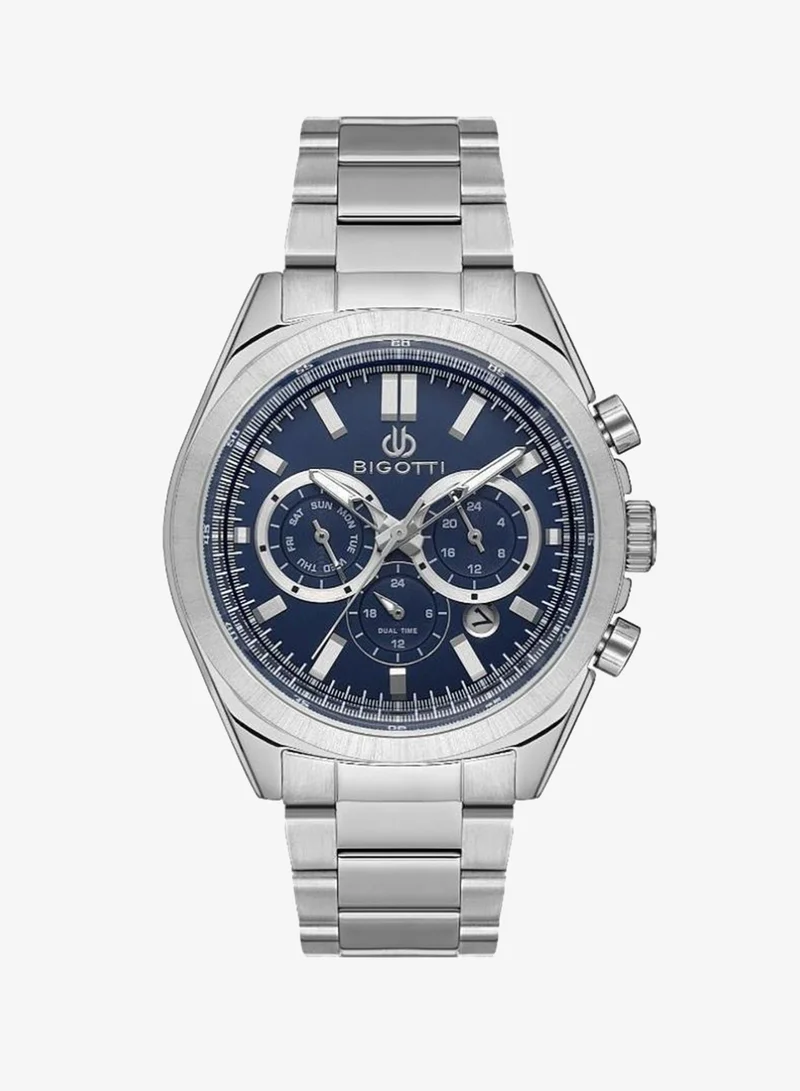 BIGOTTI Bigotti - Quotidiano Men Watch | Stainless SteelBrass Case | Analog | Round Dial | Mineral Glass | Japanese Quartz | Water Resistant 50 Meters