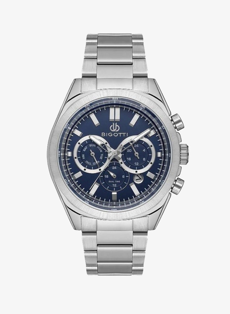 Bigotti - Quotidiano Men Watch | Stainless SteelBrass Case | Analog | Round Dial | Mineral Glass | Japanese Quartz | Water Resistant 50 Meters - Image 2