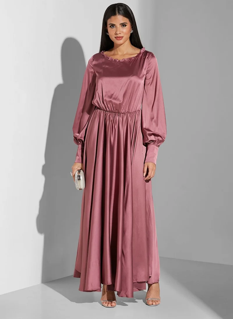 Namshi x Manal Ajaj Puffy Sleeved Dress
