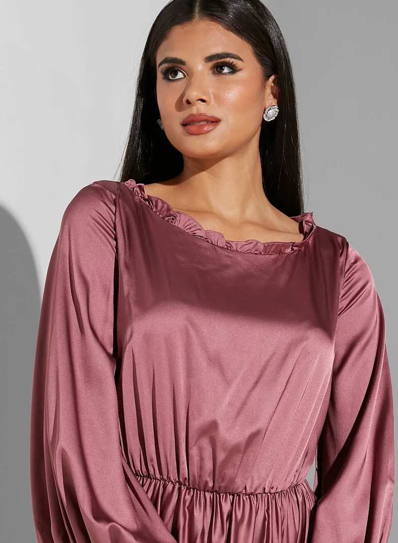 Namshi x Manal Ajaj Puffy Sleeved Dress