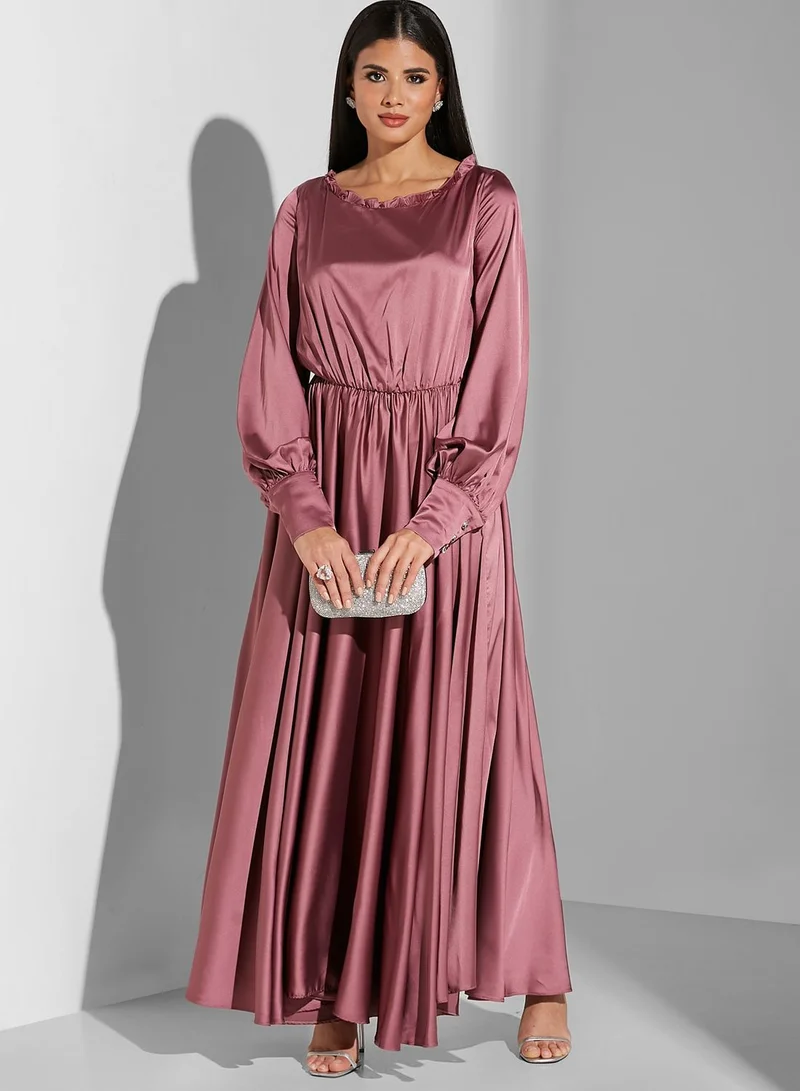 Namshi x Manal Ajaj Puffy Sleeved Dress