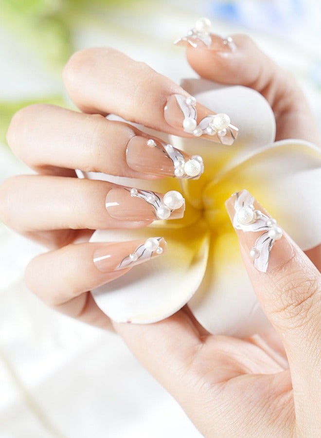 24 قطعة من لاصقات فن الأظافر بالضغط على الأظافر، تأتي مع أدوات فن الأظافر، أظافر بيج، نماذج مزاجية متعددة الاستخدامات يومياً، لاصقات مريحة، الصحة والسلامة - Image 5