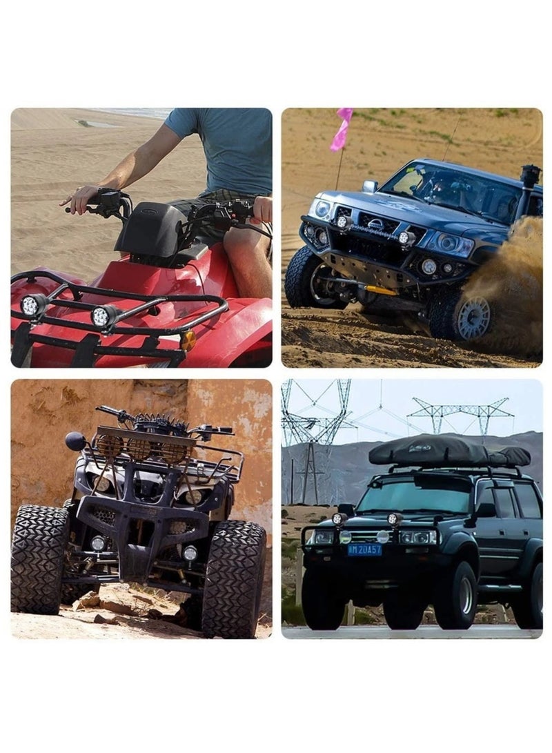 Loquat Motorcycle Spotlight LED Headlights Yellow White 3000k 6000K Auxiliary Faro LED Moto Assemblies Lamp 12V Driving Fog Light With on - Image 5