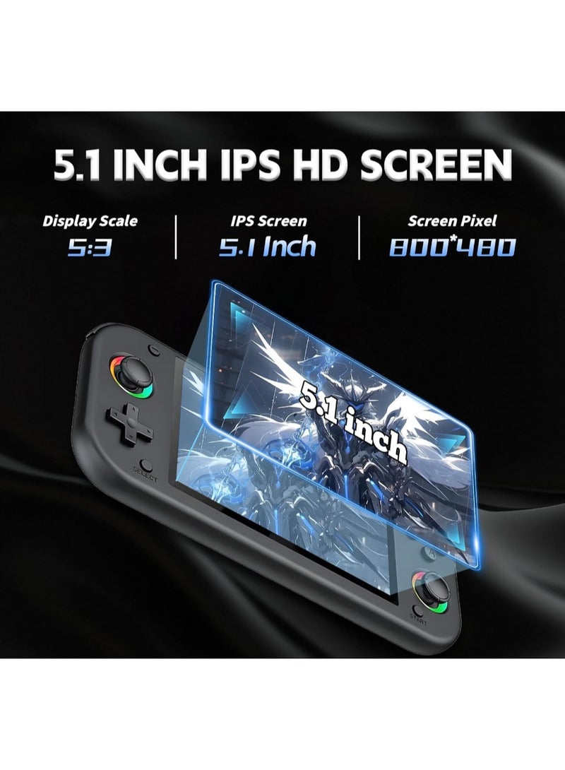 Ainawo M26 Portable Pocket Retro Handheld Video Game Console,64GB, 20,000+ Games, 30+ Emulators,  5.1 Inch IPS Colours RGB Screen, 1920*1080 Display Support LINUX High-Definition Game PSP Game - Image 3