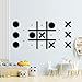 DUOLIYBC Magnetic Tic Tac Toe WallMount GameGame Room DecorModern Wall Decals for Kids RoomClassroomOfficesBest Gift for Family Friends Black - Image 2