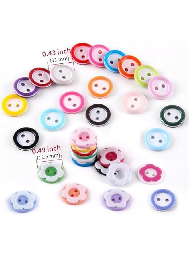 800Pcs Mixed Color Resin Flower and Round 2-Hole ons for Shirts, Sweaters, and DIY Crafts - pzsku/Z5D9412DD55F501244ECFZ/45/_/1741014611/950f8401-07f7-4419-917a-8d046da9387b