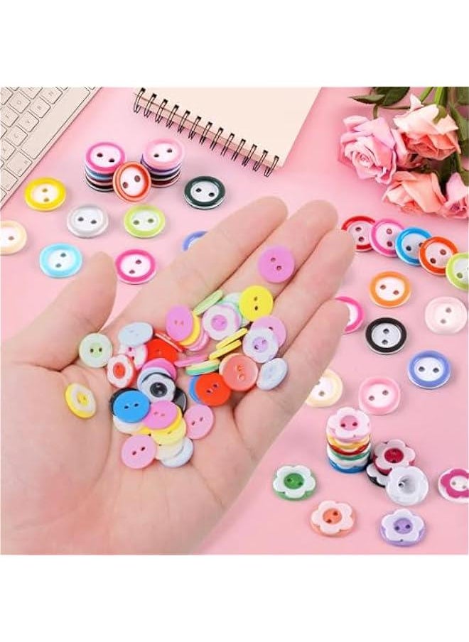 800Pcs Mixed Color Resin Flower and Round 2-Hole ons for Shirts, Sweaters, and DIY Crafts - pzsku/Z5D9412DD55F501244ECFZ/45/_/1741014681/7fa08249-5fbb-4485-b714-d8f321eb1d48