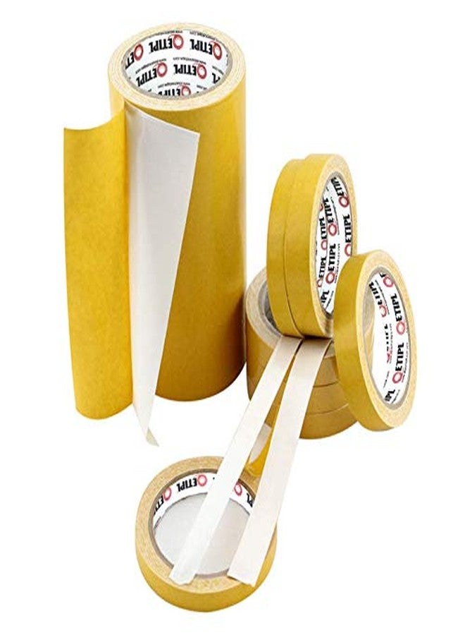 ETIPL Cloth Tape Double Sided Adhesive 1/2" (12mmX20mtr) (4 ROLLS) - Image 2