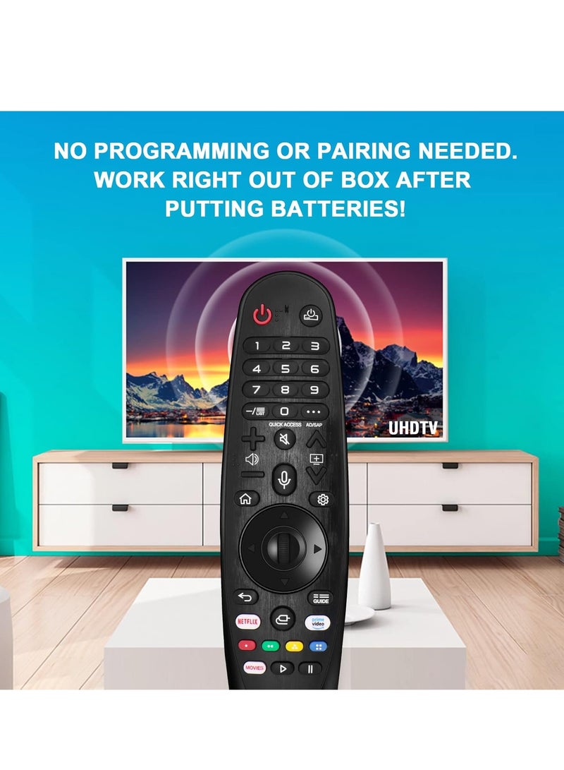 ELTRAZONE AN-MR20GA AN-MR19BA AKB75855501 Replacement Magic Remote Control for LG Smart TVs – With Shortcut Buttons (No Voice or Pointer Function) – Includes Battery - Image 4