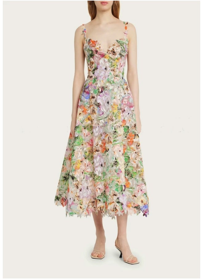 Madam Uniq Floral Midi Dress  - Image 1