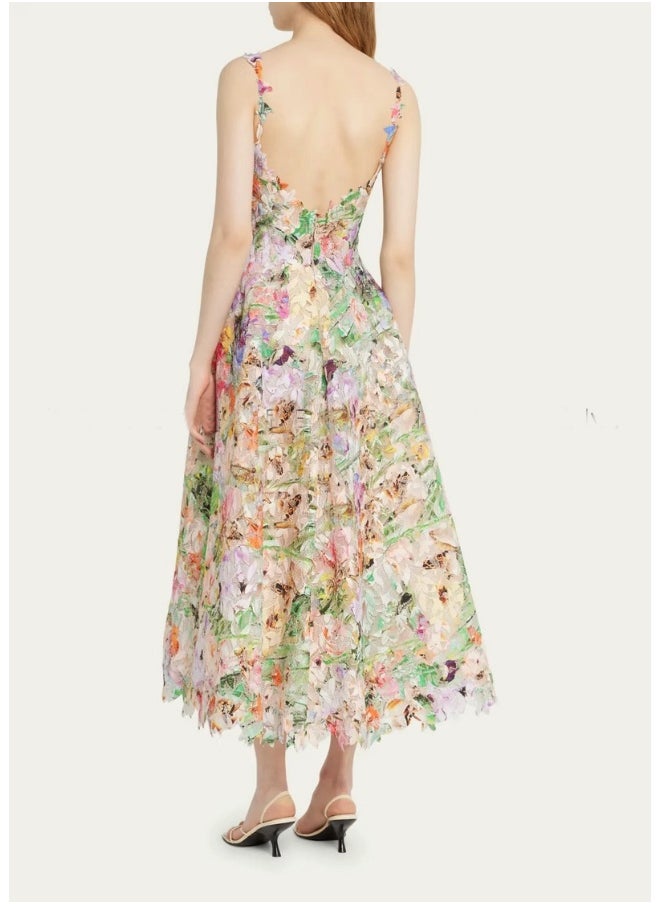 Madam Uniq Floral Midi Dress  - Image 2