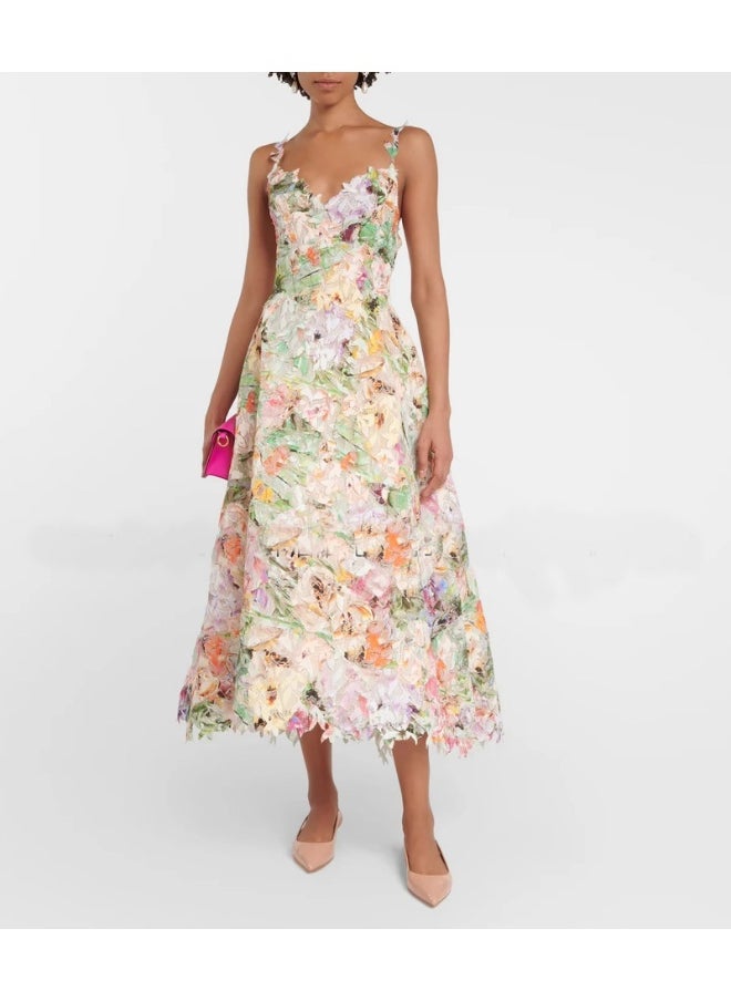 Madam Uniq Floral Midi Dress  - Image 4