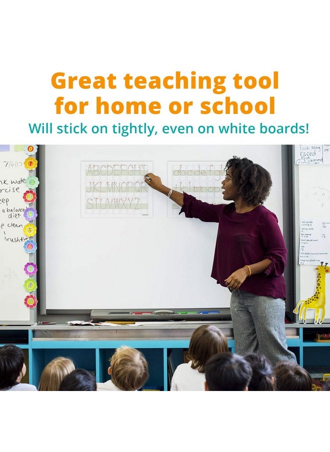 Channie's - Visual Handwriting Magnetic Dry-Erase Board, Jumbo Letter Board With Big Blocks For Neat Upper And Lower Case Alphabet, Abcs Writing Practice With Tracing Letters And Blanks, 3-Pack - Image 1