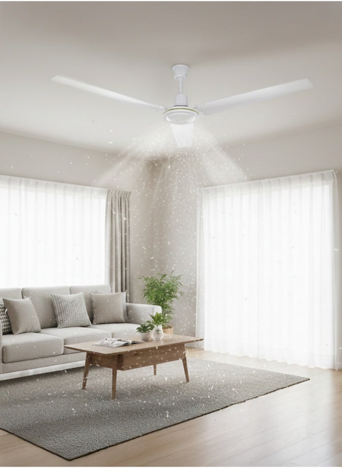 MODI 56 Inch Ceiling Fan with Remote 5 Speed Control 60W Silent Motor High Airflow Energy Saving Metal Blades for Home Bedroom Living Room - Image 4