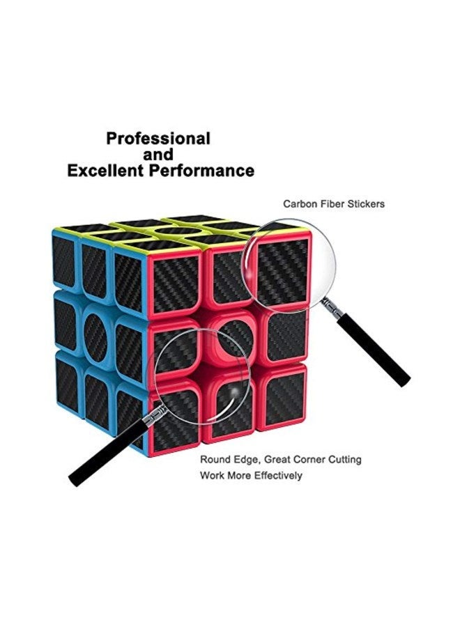 CFMOUR Rubik'S Puzzle Cube Anti Slip Matte Stickers Round Edges In Black Color 5.6x5.6x5.6cm - Image 4