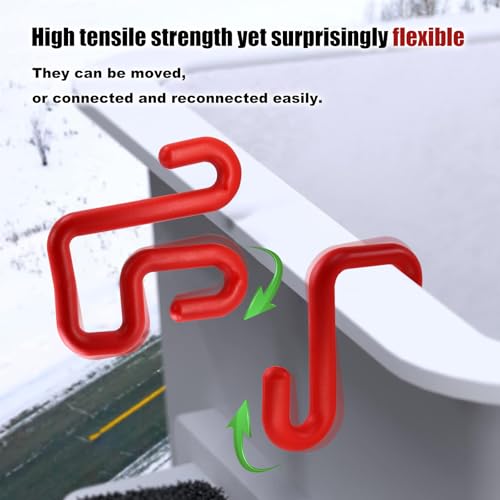 CNQLIS 2 Pack Red Bucket Hooks, Lineman Bucket Tool Holder Fits 3" Bucket Lip, Hooks for Aerial Baskets, Attach Tool Bags or Aprons - Image 5