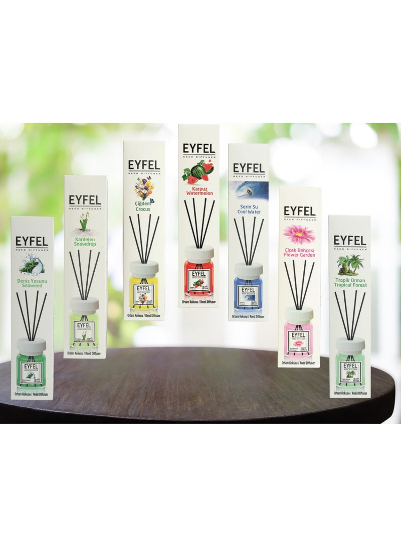 Eyfel Reed Diffuser, Peach Fragrance, 120 ml - Image 4