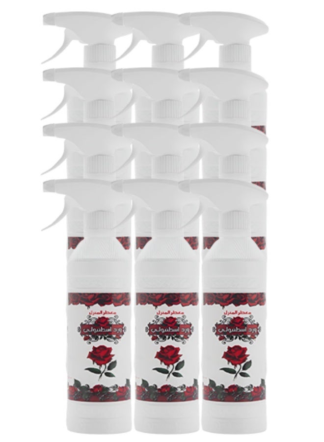 Banafa 12 Pieces Istambully Rose House Freshener 500ml - Image 1