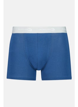 Nordland Men 3 Pieces Brand Logo Boxer Brief, Black/Blue/Grey  - Image 5