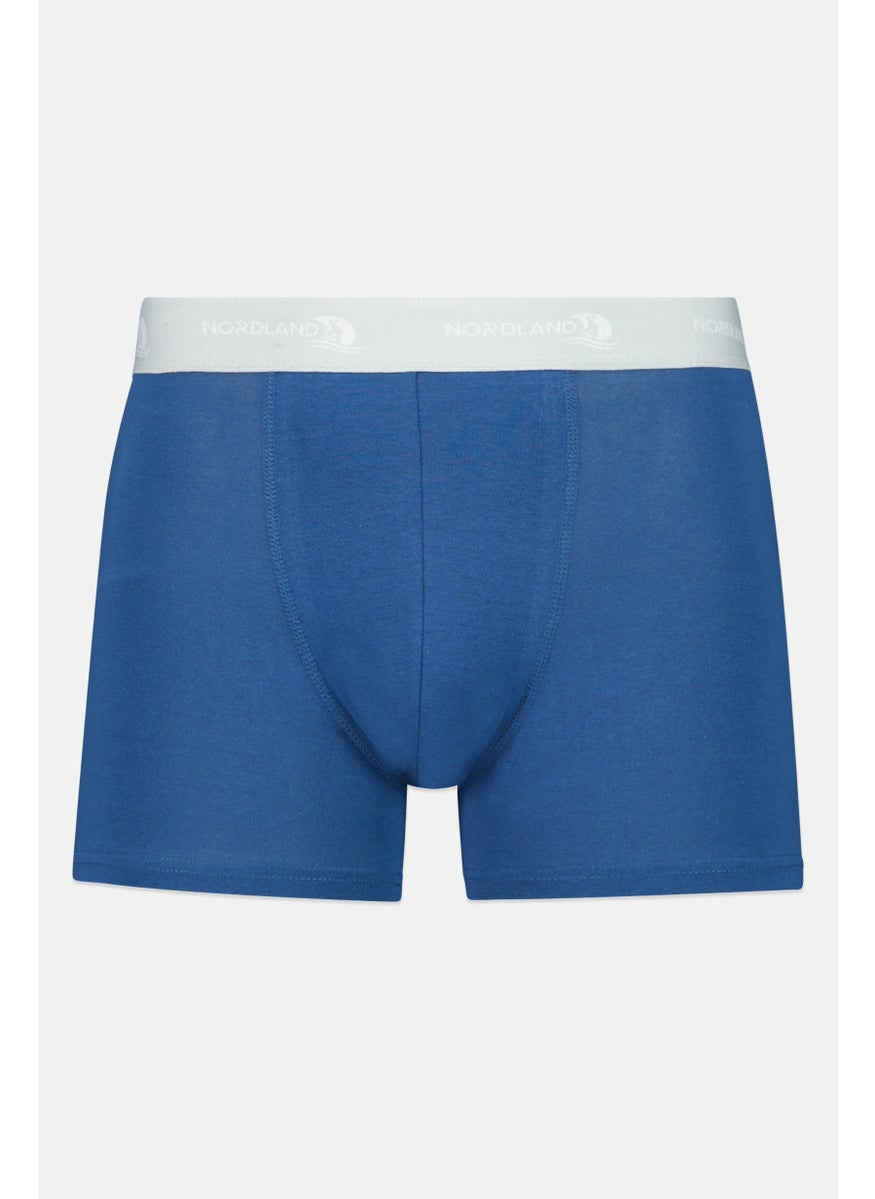 Nordland - Men 3 Pieces Brand Logo Boxer Brief, Black/Blue/Grey - Image 1