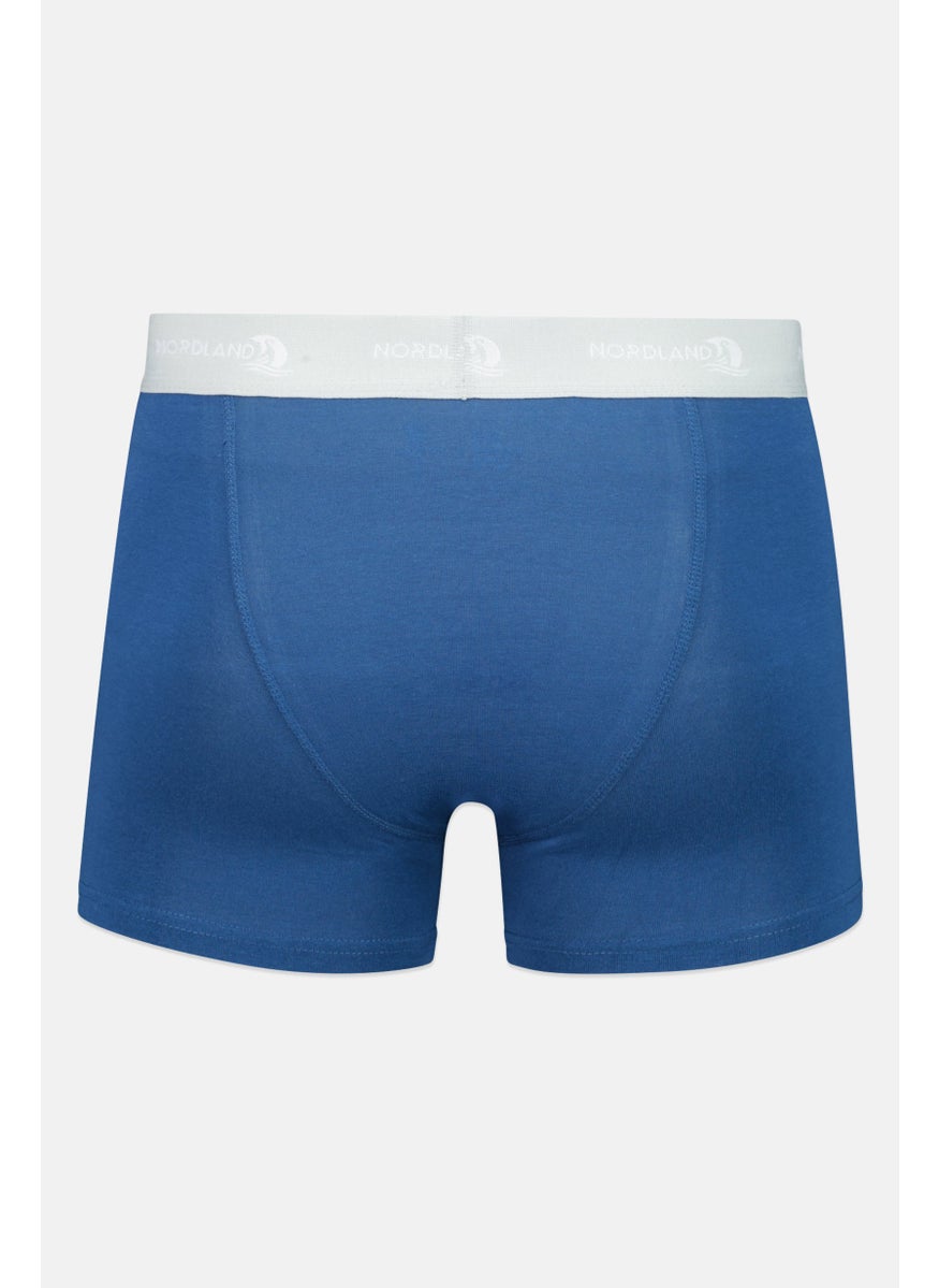 Nordland - Men 3 Pieces Brand Logo Boxer Brief, Black/Blue/Grey - Image 1