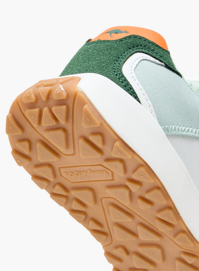kangaROOS Boys' Colourblock Sports Shoes with Hook and Loop Closure  - Image 5