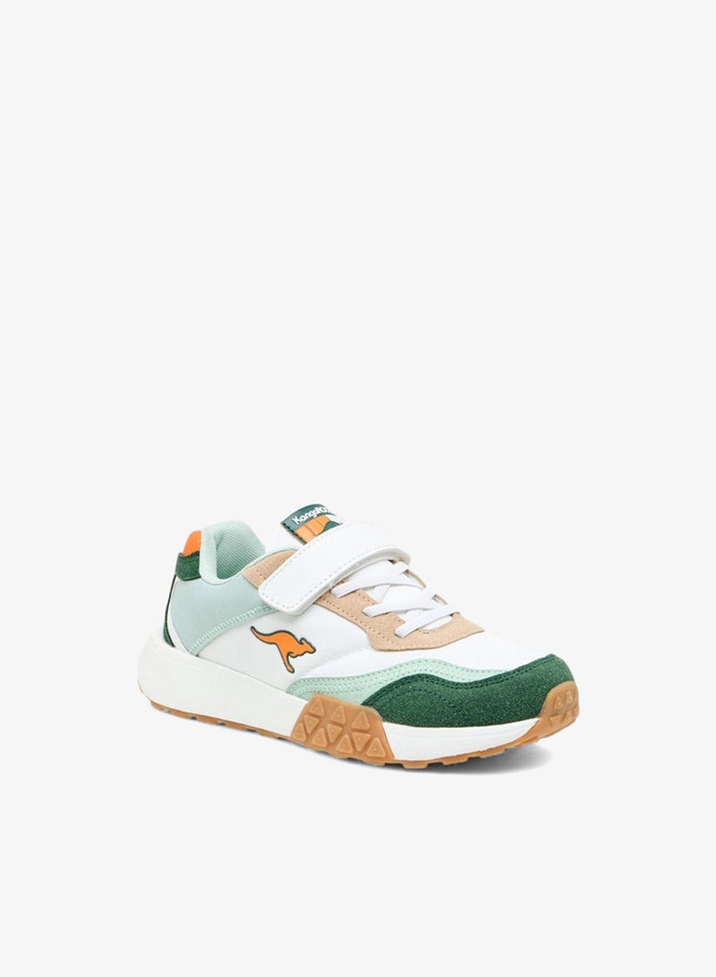 kangaROOS Boys' Colourblock Sports Shoes with Hook and Loop Closure - Image 2
