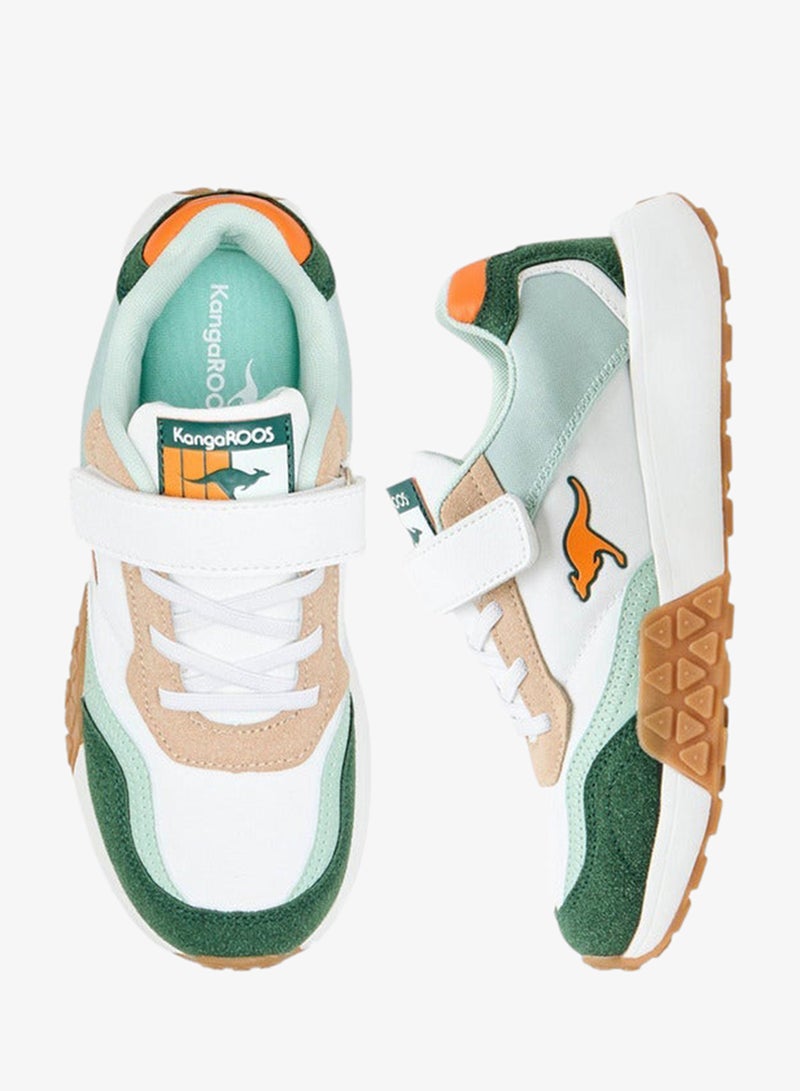 kangaROOS Boys' Colourblock Sports Shoes with Hook and Loop Closure - Image 3