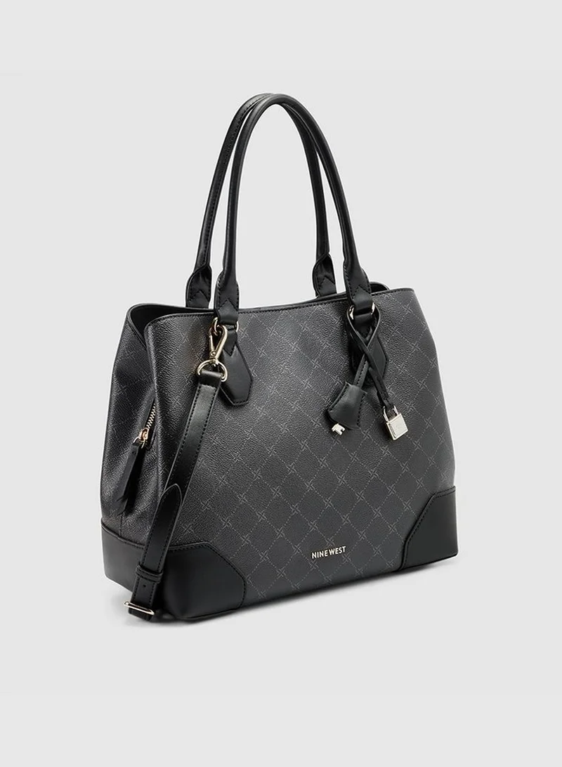 NINE WEST Nine West Women's Brooklyn Jet Set Carryall NGV108509, Black
