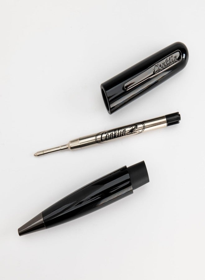 Conklin All American Ballpoint Pen in Raven Black - Sleek Design & Superior Craftsmanship - Ideal Gift for Professionals & Pen Collectors - Image 4