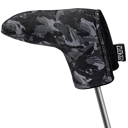 VIXYN Blade Putter Cover - Premium Golf Putter Headcovers - Magnetic Fleeced Lined Head Covers (Black Brush) - Image 1