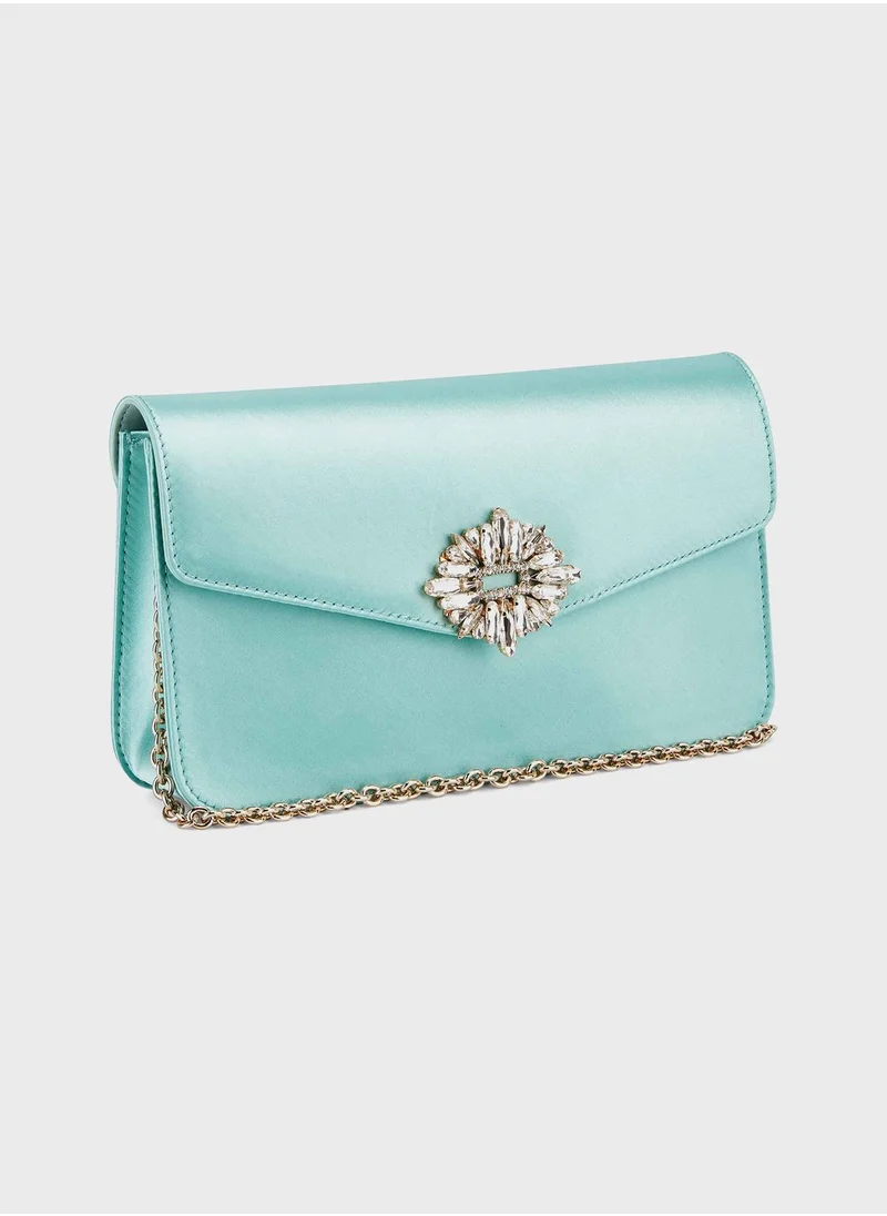 ناين ويست Caroline Flap Clutch