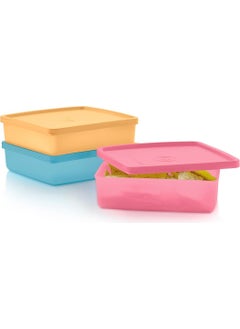 Tupperware Eco+ Square 3-Piece Carrying Container Set  - Image 1