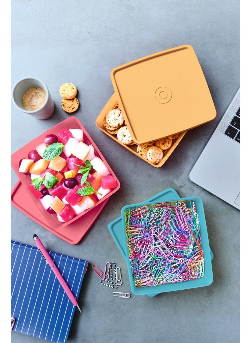 Tupperware Eco+ Square 3-Piece Carrying Container Set  - Image 2