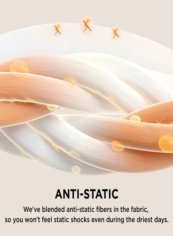 Bedsure Twin Blanket for Bed, Thick Heavy Warm Twin XL Blanket, GentleSoft Cozy Soft Fleece Throws for Room Fall Decor Essentials for Girls Guys, Anti-Static 500Gsm Design, Cream, 66x90 Inch - Image 3