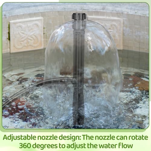 Geelin 12 Set 360° Sprinkler Heads with 11.8 Inch Stake Adjustable Flow Irrigation Spray Emitters for 1/2 Inch Irrigation Tubing for Tree, Shrubs, Garden Watering System(Style 1) - Image 5