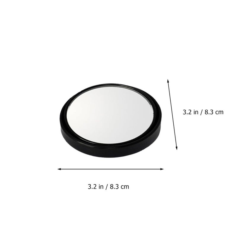 Wide Angle Blind Spot Mirror 360 Adjustable Press Mount Auxiliary Rear View Mirror Black - Image 3