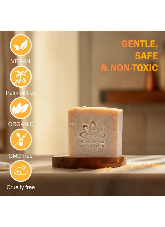 Relaxcation 100% Natural Goat Milk Soap Bar With Real Raw Honey And Coconut Olivemild And Soft Cold Process Soap Bar Handmade In Usa (Goat Milk And Honey)  - Image 5