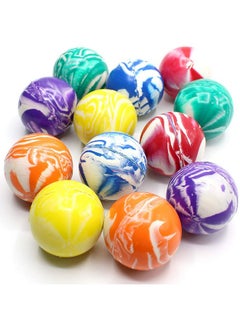 Kicko Kicko 2 Inch Marble Balls - 12 Pieces of Assorted 2 Tone Colors - for Vase, Landscapes, Collection, Stress Reliever, Novelties, Party Favors  - Image 1