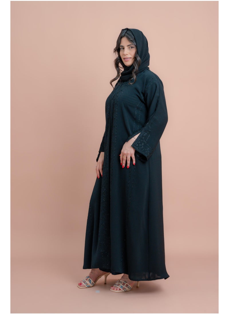 اكسا عباية آري العصرية المطرزة  - Image 3