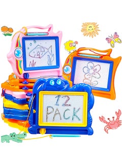 KASTWAVE Mini Magnetic Drawing Boards for Kids, Party Favors for Kids Doodle Boards Drawing Boards Erasable Sketch Pad for Kids Art Supplies Goodie Bag Filler (Random Shapes and Colors)  - Image 1