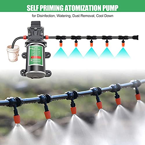 LONGRUN Fresh Water Pump 12V DC Diaphragm Pump with Adjustable Pressure Switch 6L/Min 1.56GPM Self Priming Sprayer Pump with 2 Hose Clamps 100PSI Agriculture Pump for RV Camper Marine Boat Garden Lawn - Image 4