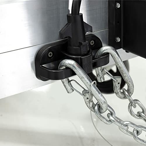 RecPro Trailer Wiring Harness Plug Holder & Chain Hanger | Durable UV & Impact-Resistant Plastic for Secure Storage - Image 2