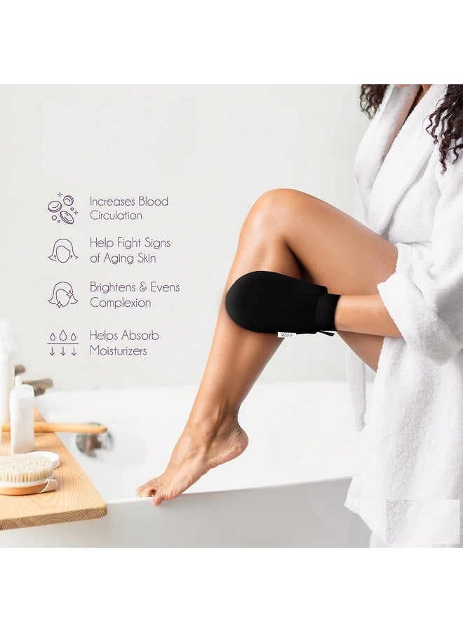 PRO ROOP Body Exfoliating Glove - Pure Viscose Fibre, Double-Layered Exfoliating Body Glove for Dead Skin, Tan Removal for Face and Body - Image 3