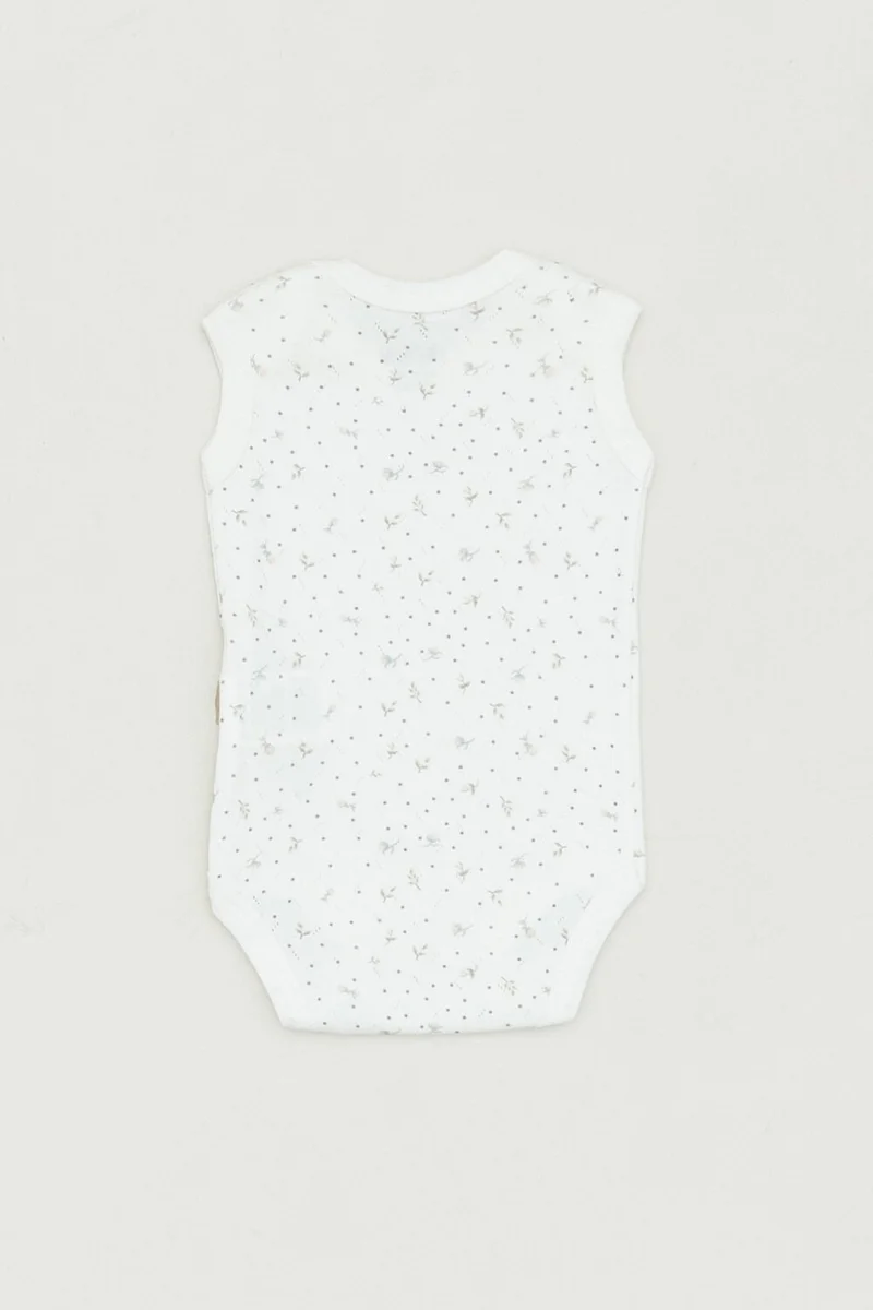 FullaModa Printed Crew Neck Girl's Bodysuit