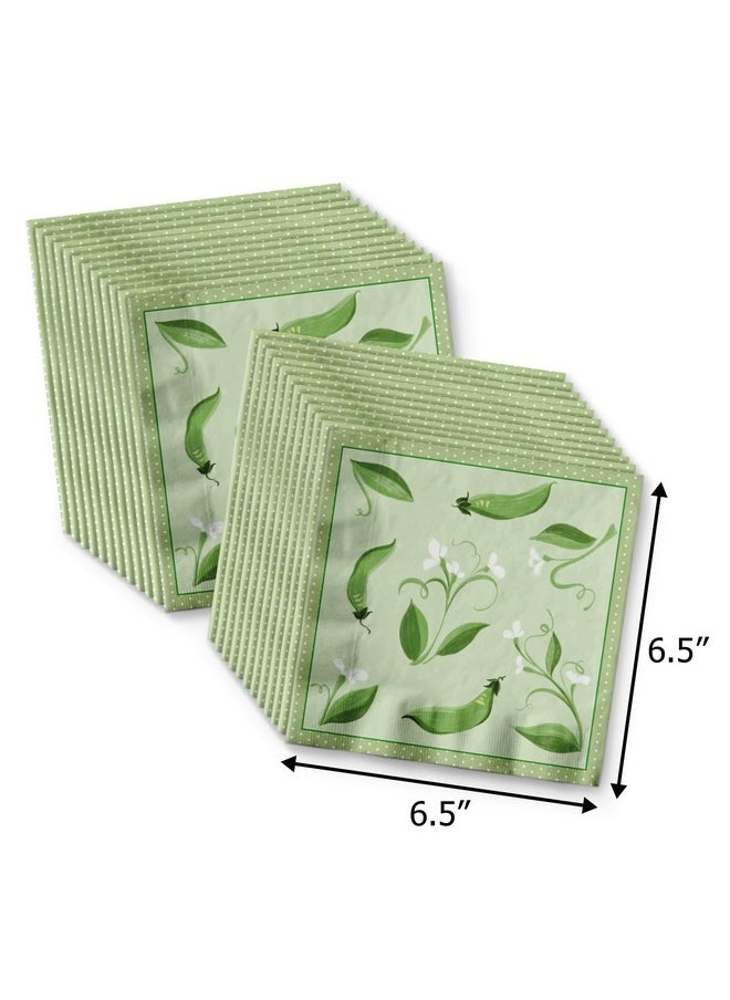 Birthday Galore Birthday Galore Two Peas in a Pod Twins Baby Shower Party Tableware Set Includes Plates Napkins | Kit for 24  - Image 4