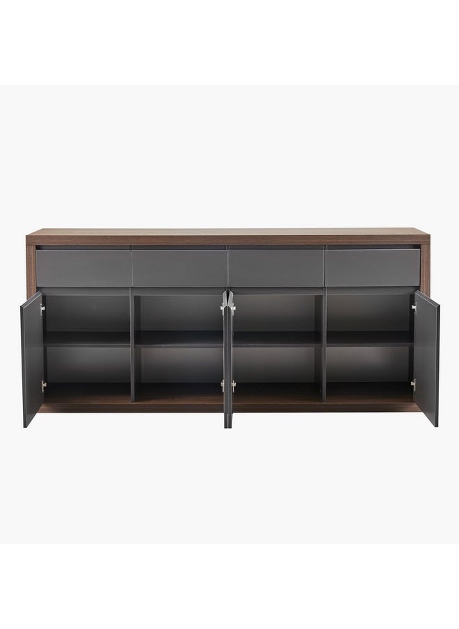 Home Box Winchester Sideboard with 4 Doors and 4 Drawers 45 x 89 x 200 cm  - Image 4